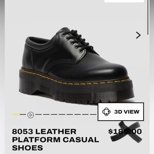 Dr. Martens 8053 Leather Platform Casual Shoes